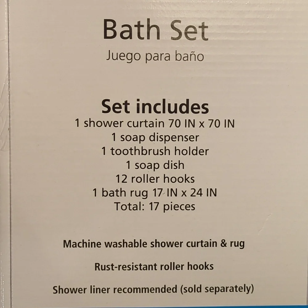 Bath Set, 17 Pieces by Mainstays